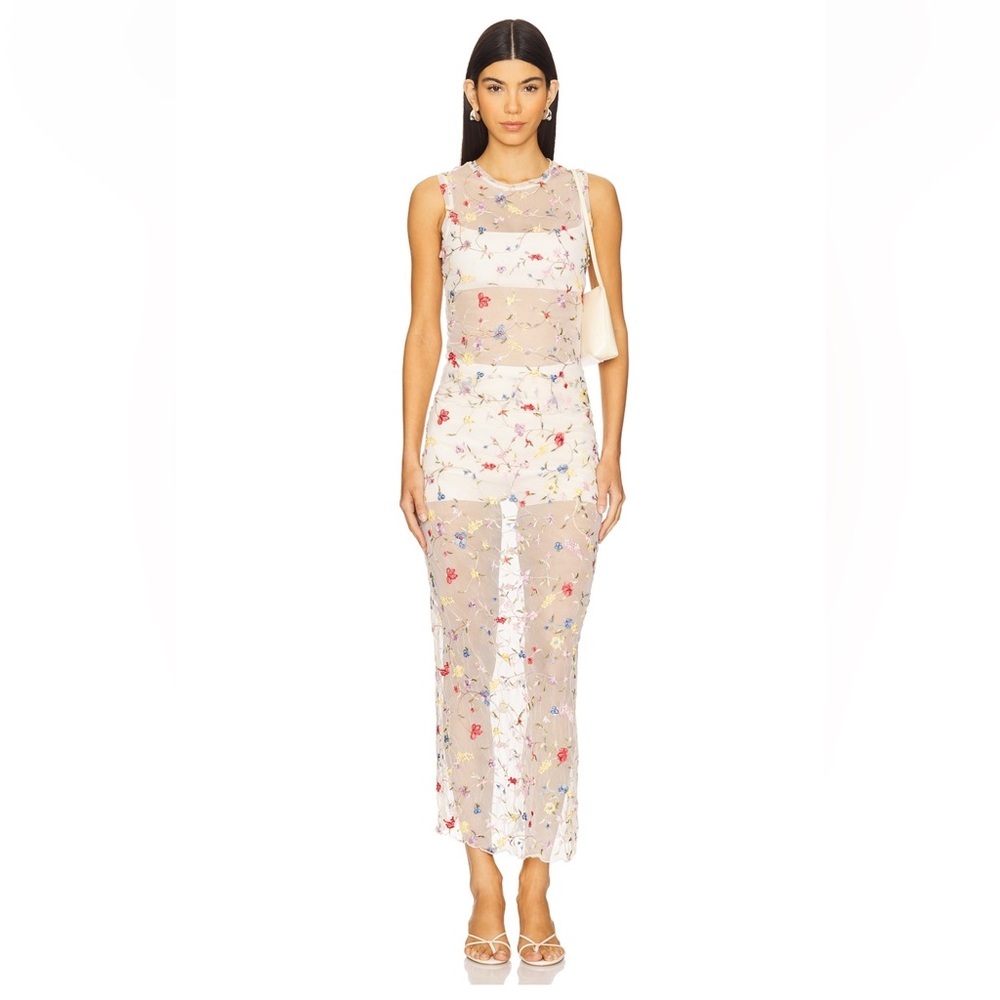 NWT ($199) L’Academie by Marianna Loreen Midi Skirt in Mayfair Floral - Small